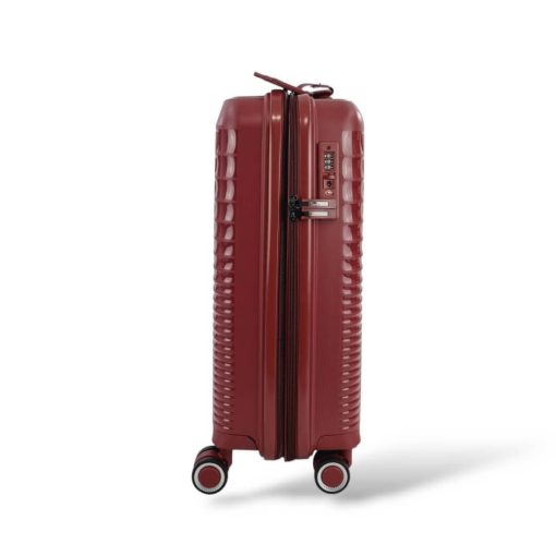 Rain Βαλίτσα Ταξιδίου Καμπίνας Σκληρή με 4 Ρόδες Ύψους 55εκ RB8018C-55 Μπορντό