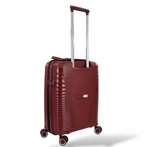 Rain Βαλίτσα Ταξιδίου Καμπίνας Σκληρή με 4 Ρόδες Ύψους 55εκ RB8018C-55 Μπορντό