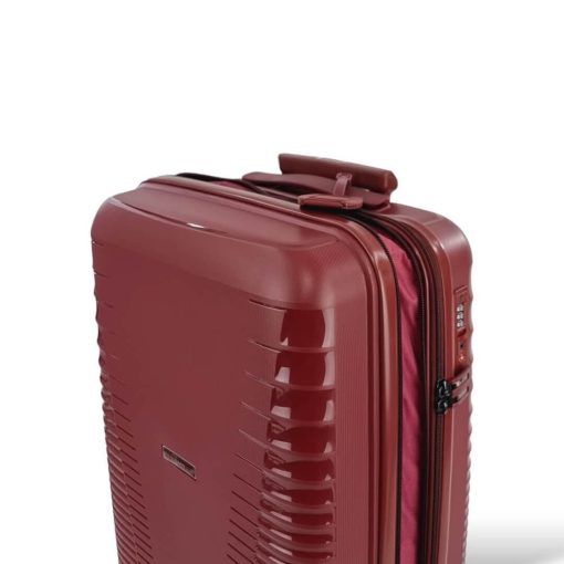 Rain Βαλίτσα Ταξιδίου Καμπίνας Σκληρή με 4 Ρόδες Ύψους 55εκ RB8018C-55 Μπορντό
