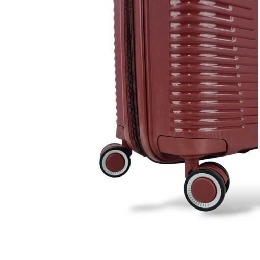 Rain Βαλίτσα Ταξιδίου Καμπίνας Σκληρή με 4 Ρόδες Ύψους 55εκ RB8018C-55 Μπορντό