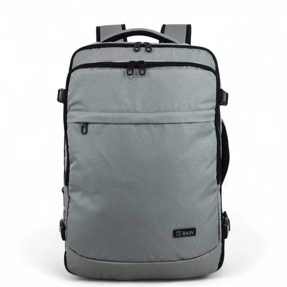 Επαγγελματικό σακίδιο πλάτης Rain γκρι αδιάβροχο με θήκη laptop και επέκταση χώρου RBP1060