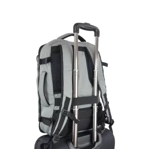 Επαγγελματικό Υφασμάτινο Σακίδιο Πλάτης Rain Γκρι με Θήκη Laptop 15,4″ RBP1060