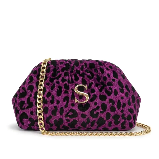 Sorena Handmade Γυναικεία Τσάντα Χειρός  Velvet SBBB-0014-AP01 Ματζεντα