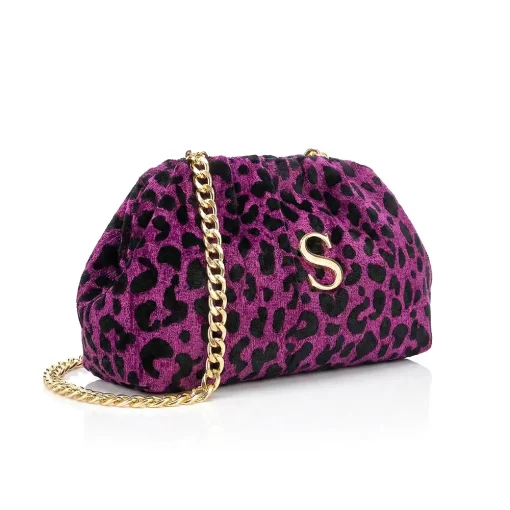 Sorena Handmade Γυναικεία Τσάντα Χειρός  Velvet SBBB-0014-AP01 Ματζεντα