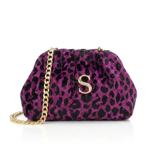 Sorena Handmade Γυναικεία Τσάντα Χειρός  Velvet SBBB-0014-AP01 Ματζεντα