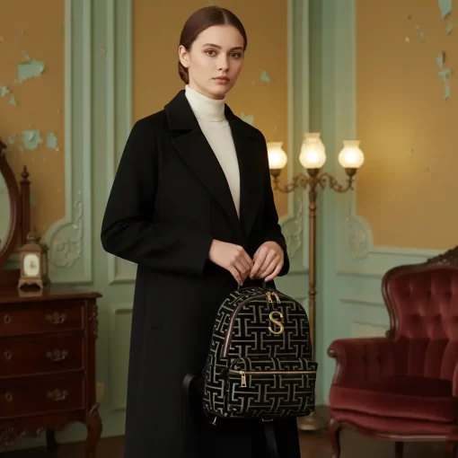 Sorena Handmade Γυναικείο Σακίδιο Πλάτης Andro SBBP-0002-0001 Μαύρο