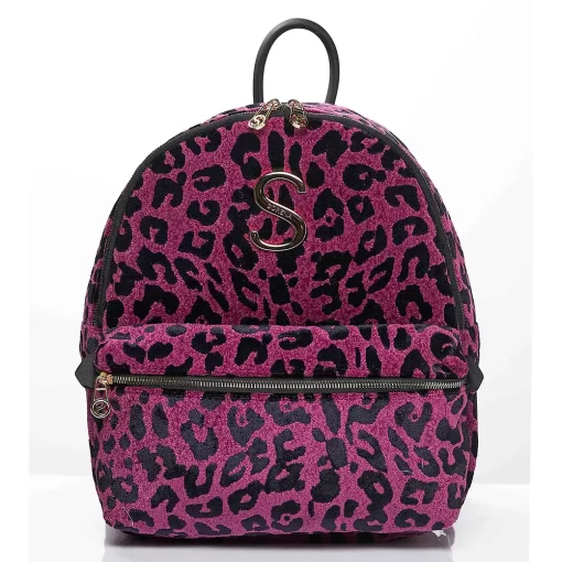 Sorena Handmade Γυναικείο Σακίδιο Πλάτης Velvet SBBP-0014-AP01 Ματζεντα