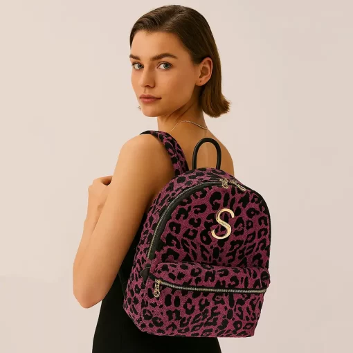 Sorena Handmade Γυναικείο Σακίδιο Πλάτης Velvet SBBP-0014-AP01 Ματζεντα