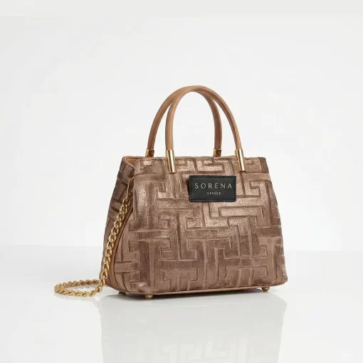 Sorena Handmade Γυναικεία Τσάντα Galleria Calisti SBGB-0071-0036 Μπεζ