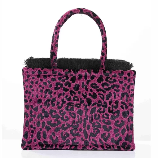 Sorena Handmade Γυναικεία Τσάντα Χειρός Velvet Medium SBMT-0014-AP01 Ματζεντα