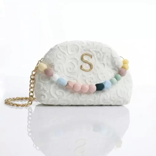 Sorena Handmade Γυναικεία Τσάντα Χειρός Oraiozili Mini SBSB-0075-0013 Εκρού