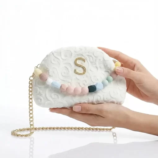 Sorena Handmade Γυναικεία Τσάντα Χειρός Oraiozili Mini SBSB-0075-0013 Εκρού