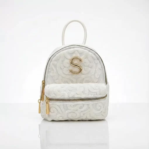 Sorena Handmade Γυναικείο Σακίδιο Πλάτης Oraiozili Mini SBSP-0075-0013 Εκρού