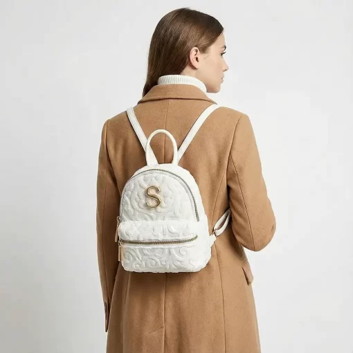 Sorena Handmade Γυναικείο Σακίδιο Πλάτης Oraiozili Mini SBSP-0075-0013 Εκρού