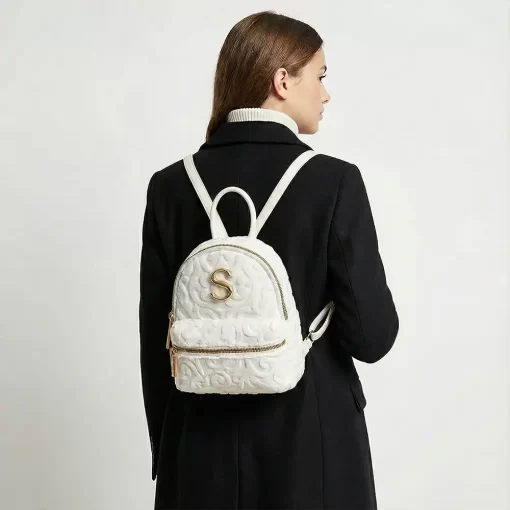 Sorena Handmade Γυναικείο Σακίδιο Πλάτης Oraiozili Mini SBSP-0075-0013 Εκρού