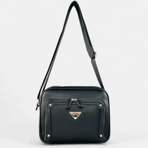 Γυναικεία τσάντα ώμου και χιαστί Savil Μαύρη SV001