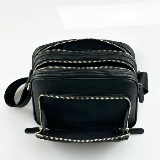 Γυναικεία τσάντα ώμου και χιαστί Savil Μαύρη SV001