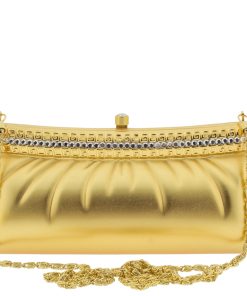 Βραδινό τσαντάκι clutch Sheilan T17-Χρυσό