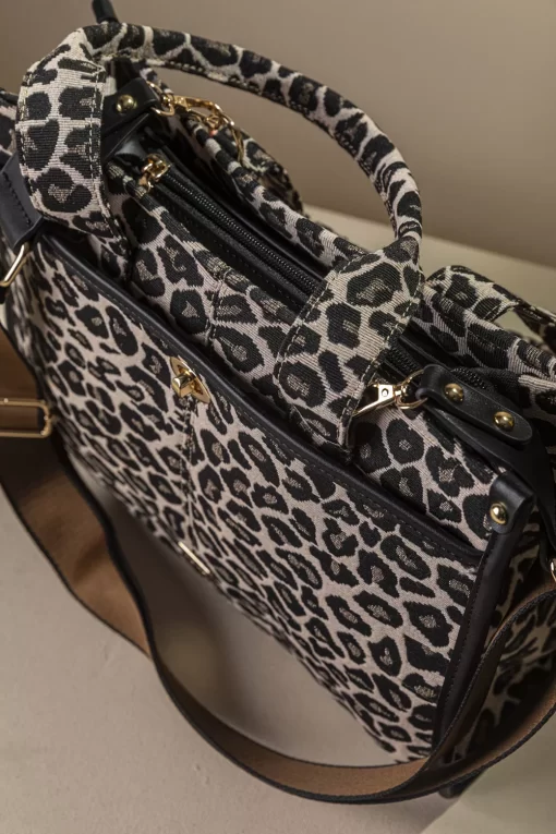 Γυναικεία Τσάντα Χειρός Χιαστί Fragola TEX-B115 Μπεζ Λεοπαρ