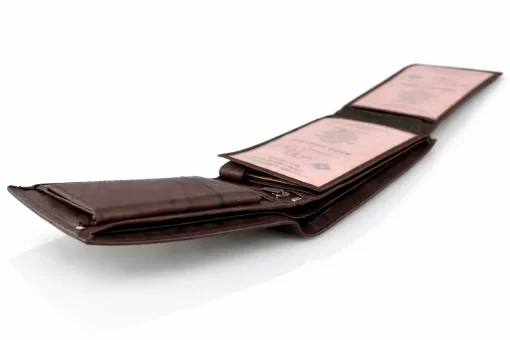 Δερμάτινο Ανδρικό Πορτοφόλι Καφέ Jano Dave W3127