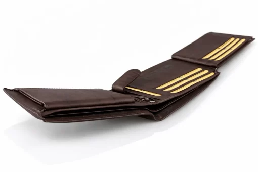 Δερμάτινο Ανδρικό Πορτοφόλι Καφέ Jano Dave W3127