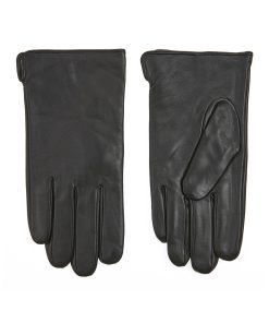 Verde Γάντια Ανδρικά Δερμάτινα One Size 20-0039 Μαύρο