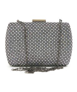  βραδινό τσαντάκι clutch Verde  01-1534-PEWTER