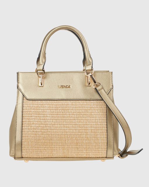 Γυναικεία Τσάντα Χειρός Verde 16-7832 Μπρονζέ