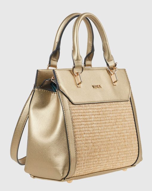 Γυναικεία Τσάντα Χειρός Verde 16-7832 Μπρονζέ