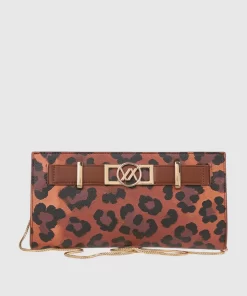 Γυναικεία Τσάντα Φάκελος / Χιαστί Verde 16-8032 Animal print