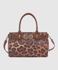 Γυναικεία Τσάντα Χειρός Verde 16-8033 Animal print