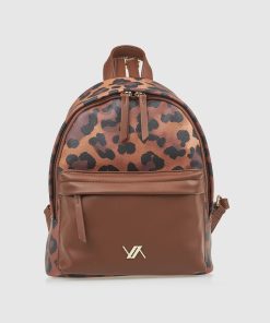 Γυναικείο Σακίδιο Πλάτης Verde 16-8034 Animal print