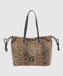 Γυναικεία Τσάντα Ώμου Verde 16-8036 Animal print