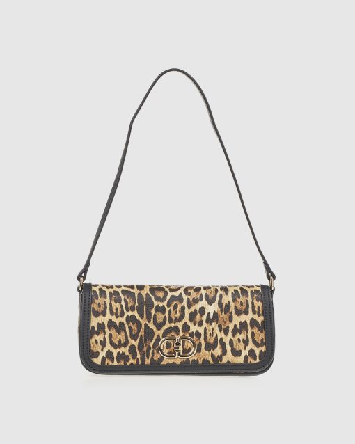 Γυναικεία Τσάντα Ώμου Verde 16-8037 Animal print