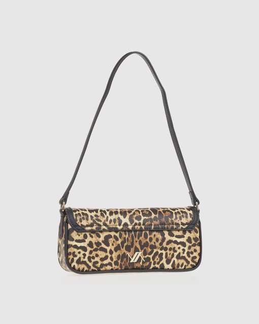 Γυναικεία Τσάντα Ώμου Verde 16-8037 Animal print