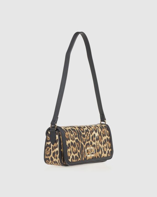 Γυναικεία Τσάντα Ώμου Verde 16-8037 Animal print