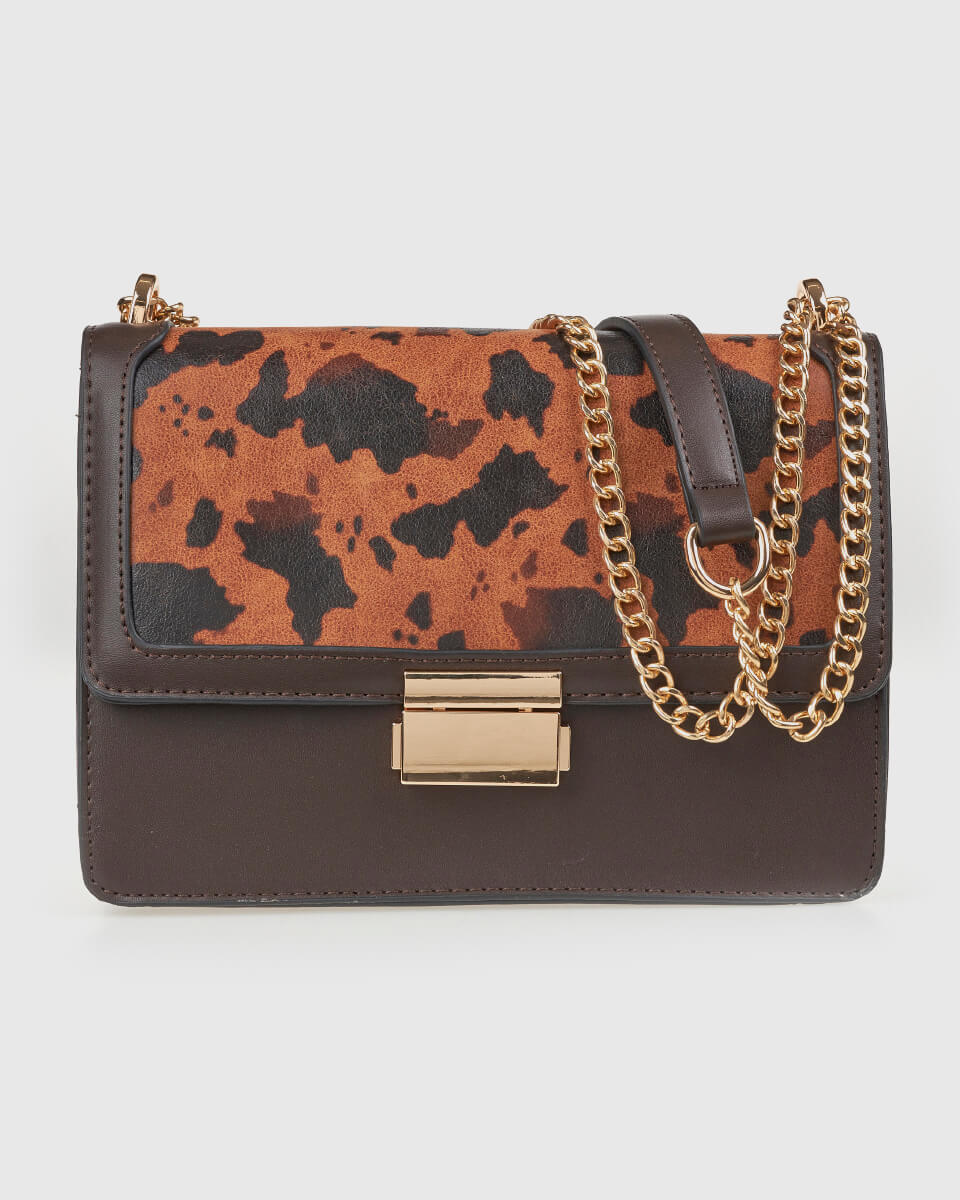 Verde Γυναικεια Τσαντα Ωμου 16-0008305 Animal Print