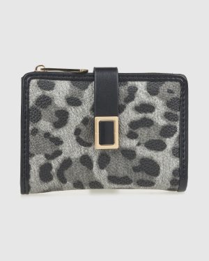 VERDE ΓΥΝΑΙΚΕΙΟ ΠΟΡΤΟΦΟΛΙ 18-0001558 ANIMAL PRINT ΜΑΥΡΟ
