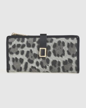 VERDE ΓΥΝΑΙΚΕΙΟ ΠΟΡΤΟΦΟΛΙ 18-0001559 ANIMAL PRINT ΜΑΥΡΟ