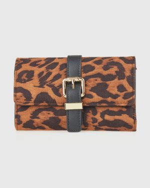 VERDE ΓΥΝΑΙΚΕΙΟ ΠΟΡΤΟΦΟΛΙ 18-0001566 ΕΘΑΝ ANIMAL PRINT ΚΑΦΕ