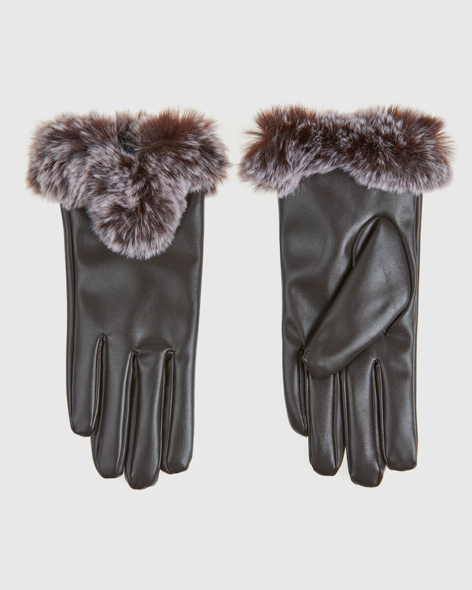 Verde Γυναικεια Γαντια 02-0000819 Καφε