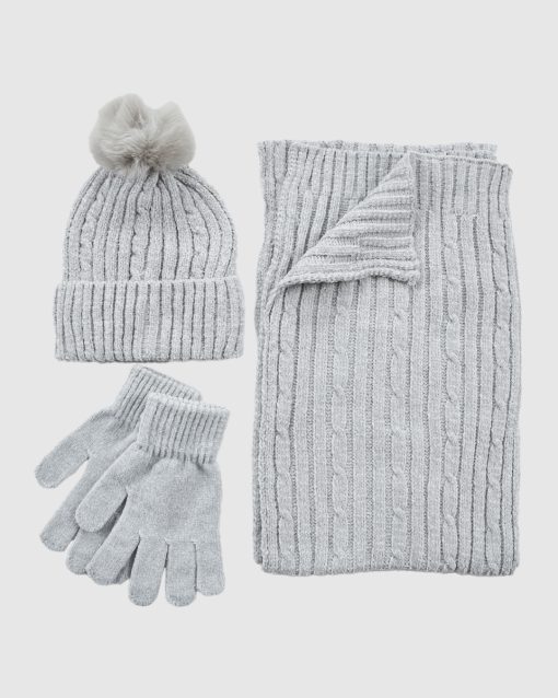 VERDE ΣΕΤ ΚΑΣΚΟΛ ΣΚΟΥΦΟΣ ΓΑΝΤΙΑ 06-0001287 ΓΚΡΙ