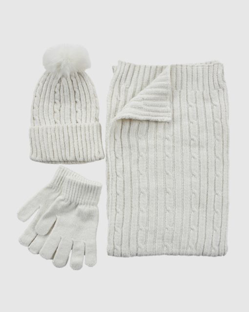 VERDE ΣΕΤ ΚΑΣΚΟΛ ΣΚΟΥΦΟΣ ΓΑΝΤΙΑ 06-0001287 ΛΕΥΚΟ