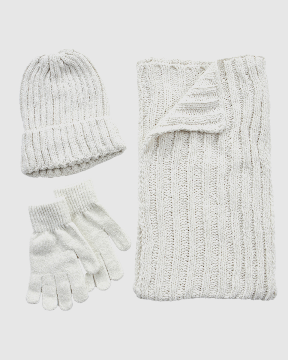 Verde Σετ Κασκολ Σκουφοσ Γαντια 06-0001290 Εκρου