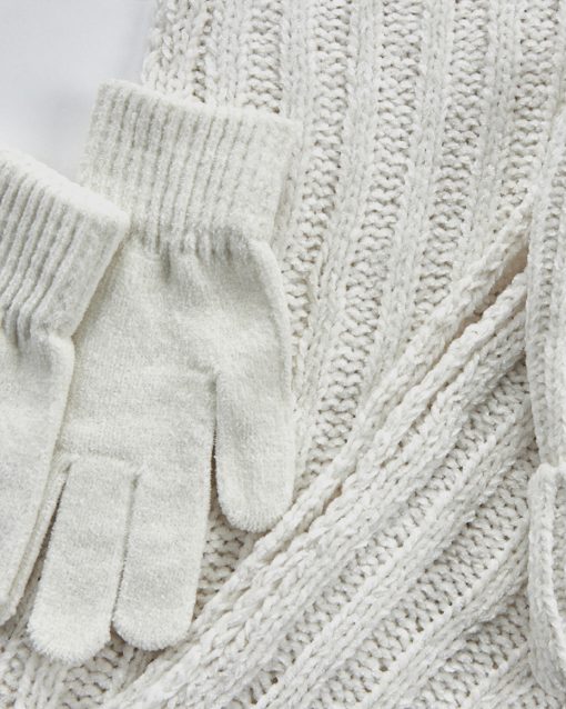 VERDE ΣΕΤ ΚΑΣΚΟΛ ΣΚΟΥΦΟΣ ΓΑΝΤΙΑ 06-0001290 ΕΚΡΟΥ