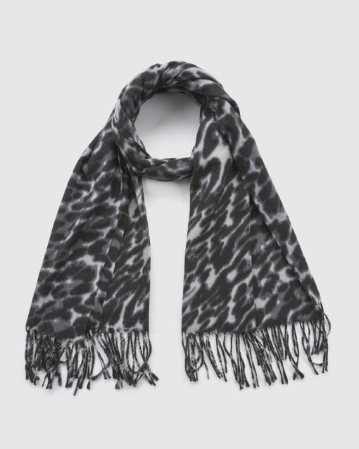 VERDE ΓΥΝΑΙΚΕΙΟ ΚΑΣΚΟΛ 06-0001331 ANIMAL PRINT ΜΑΥΡΟ