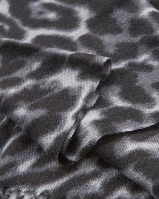 VERDE ΓΥΝΑΙΚΕΙΟ ΚΑΣΚΟΛ 06-0001331 ANIMAL PRINT ΜΑΥΡΟ