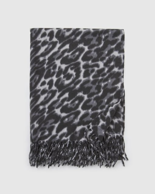 VERDE ΓΥΝΑΙΚΕΙΟ ΚΑΣΚΟΛ 06-0001331 ANIMAL PRINT ΜΑΥΡΟ