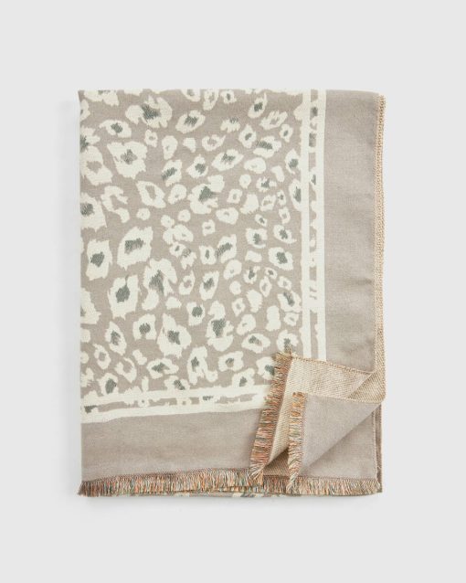 VERDE ΓΥΝΑΙΚΕΙΟ ΚΑΣΚΟΛ 06-0001336 ANIMAL PRINT ΕΚΡΟΥ