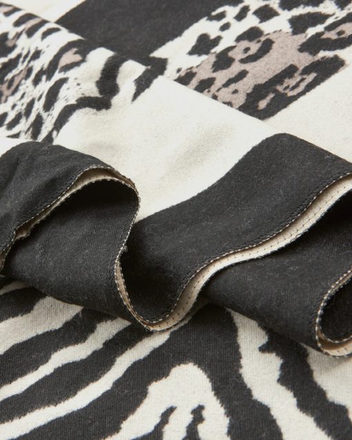 VERDE ΓΥΝΑΙΚΕΙΟ ΚΑΣΚΟΛ 06-0001340 ANIMAL PRINT ΜΑΥΡΟ